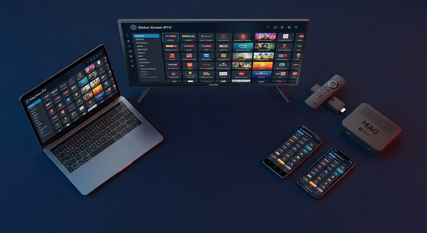 IPTV compatible Smart TV Samsung LG, Fire TV Stick, Android, iPhone, MAG boitier, PC